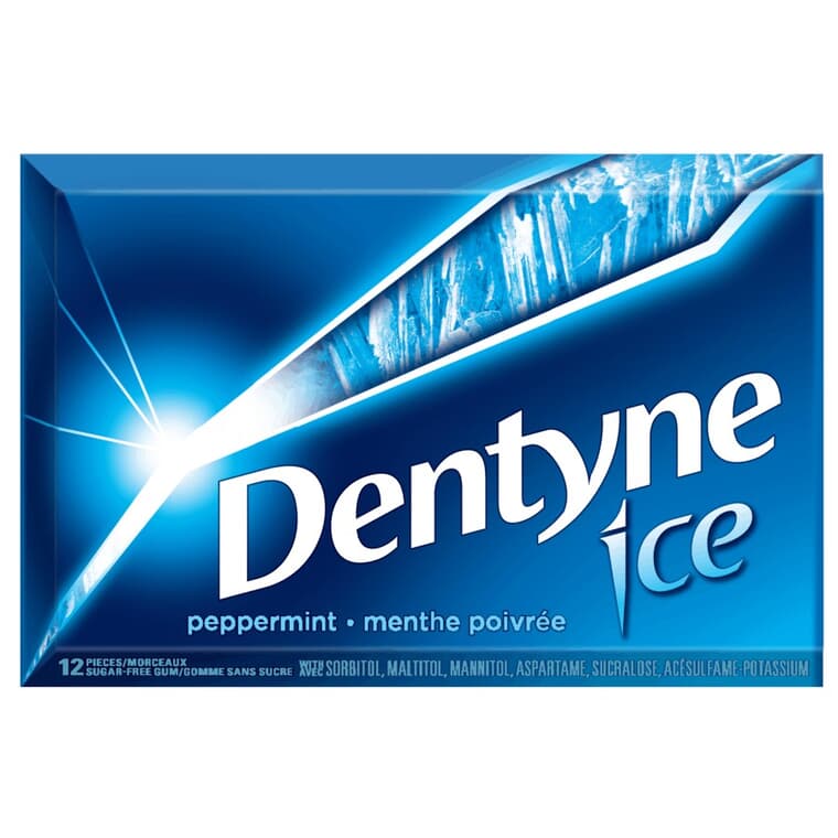 Ice Peppermint Gum - 12 Pieces