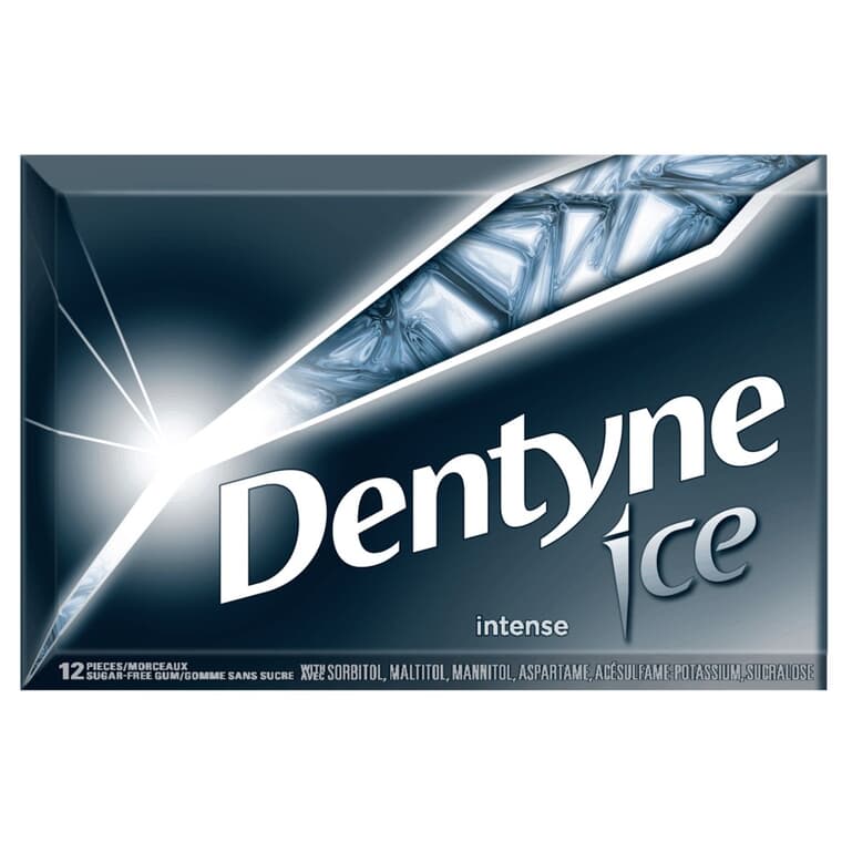 Gomme Ice Intense, 12 pièces