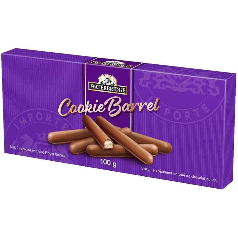 Biscuits Chocolate Fingers au chocolat au lait de Cookie Barrel, 100 g