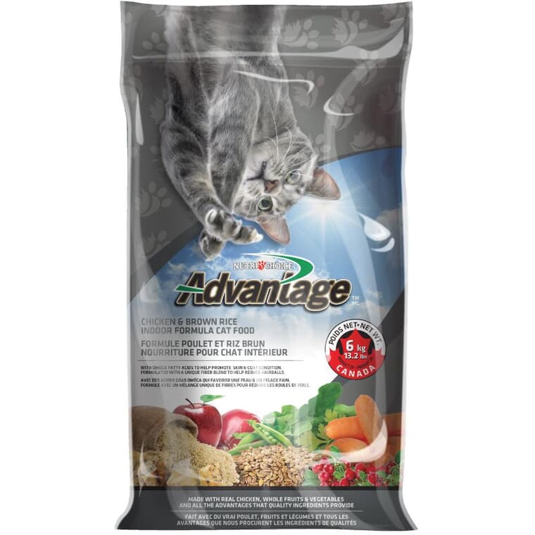 Advantage Dry Cat Food - Chicken & Brown Rice, 6 kg