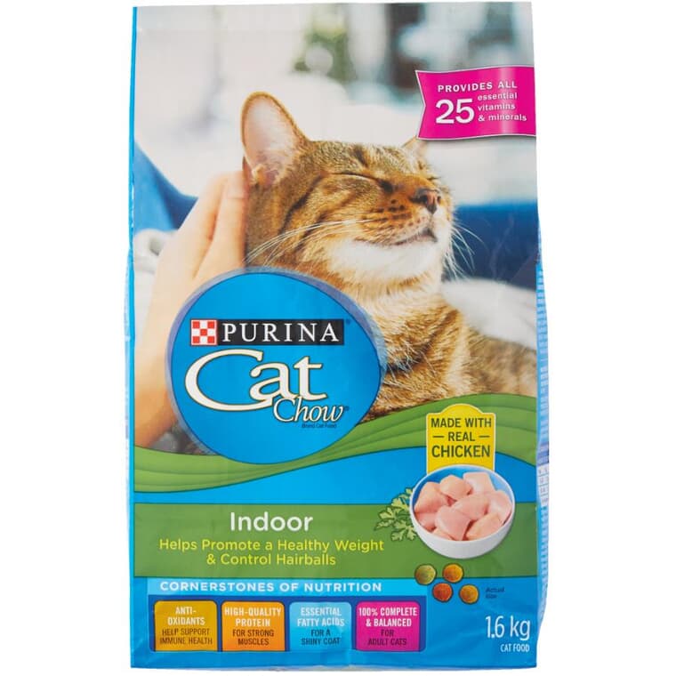 Cat Chow Dry Cat Food - for Indoor Cats, 1.6 kg