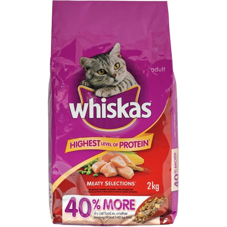 Meaty Selections Dry Cat Food - 2 kg