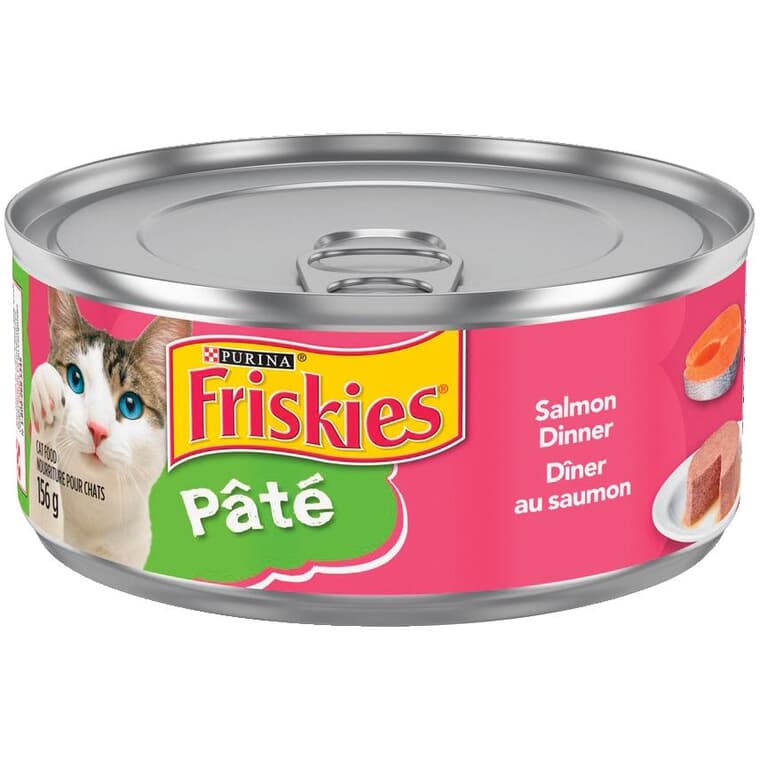 Friskies Pate Wet Cat Food - Salmon Dinner, 156 g