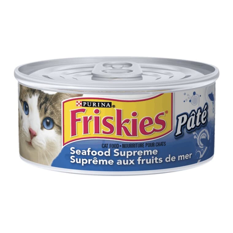 Nourriture humide en pâté pour chats Friskies, suprême aux fruits de mer, 156 g