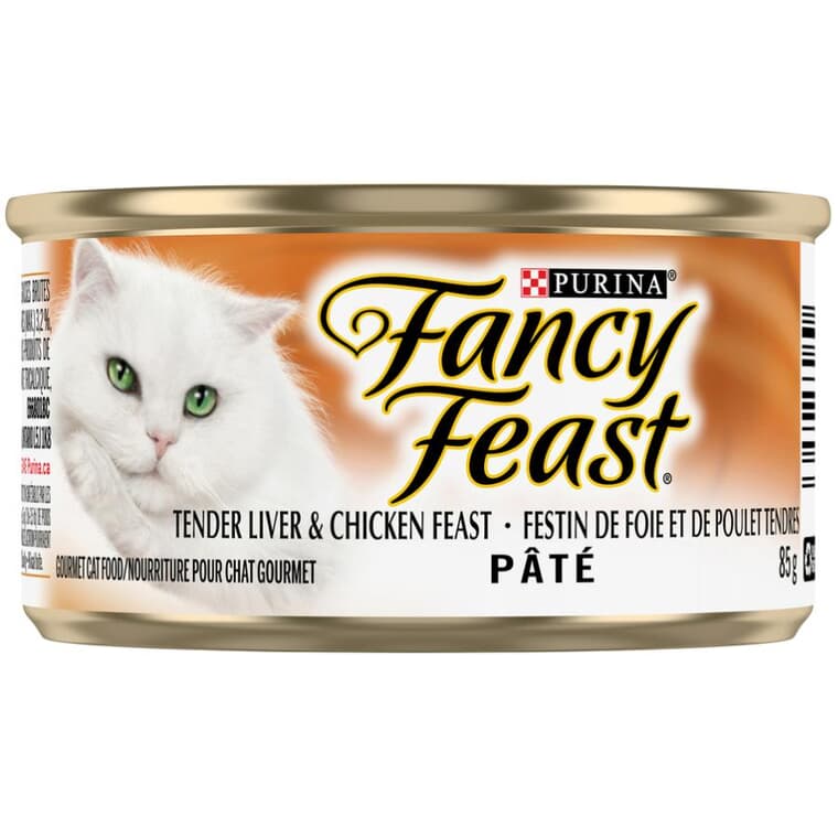 Nourriture humide pour chat Fancy Feast festin de foies et de poulet tendres, 85 g