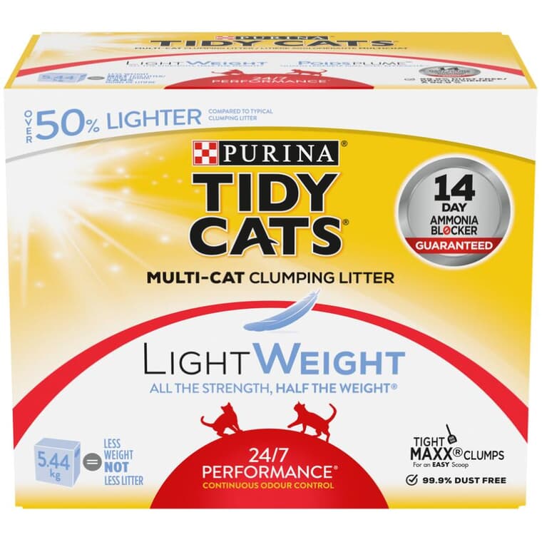 Tidy Cats Clumping Cat Litter - Lightweight Instant Action, 5.44 kg