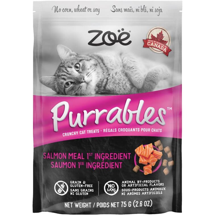 Purrables Crunchy Cat Treats - Salmon, 75 g