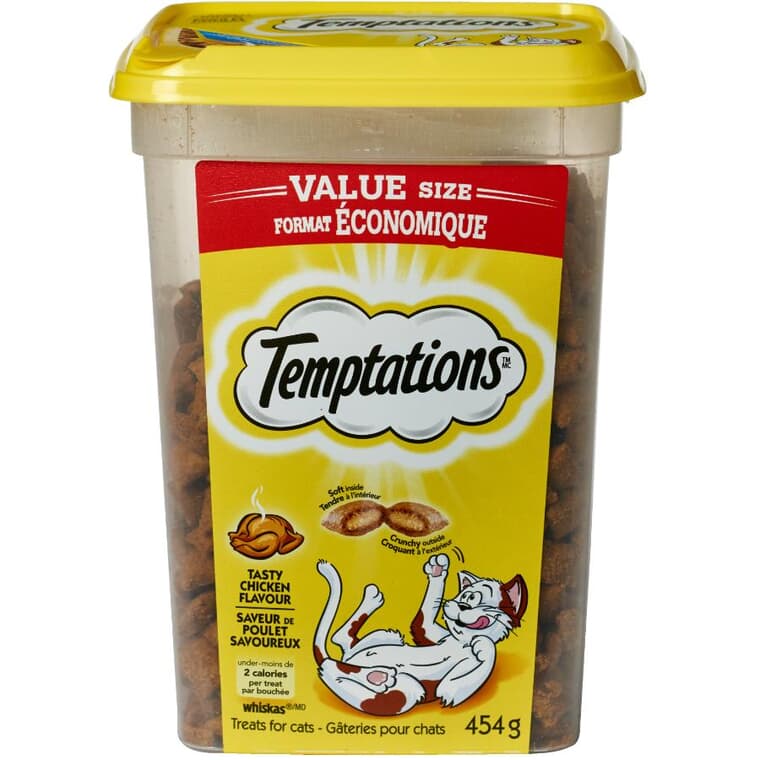 Friandises pour chat Temptations, saveur de poulet, 454 g
