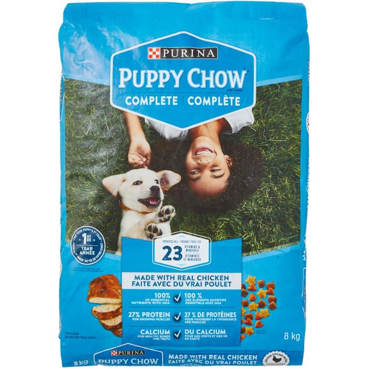 Nourriture sèche pour chiens Puppy Chow Départ optimal, 8 kg
