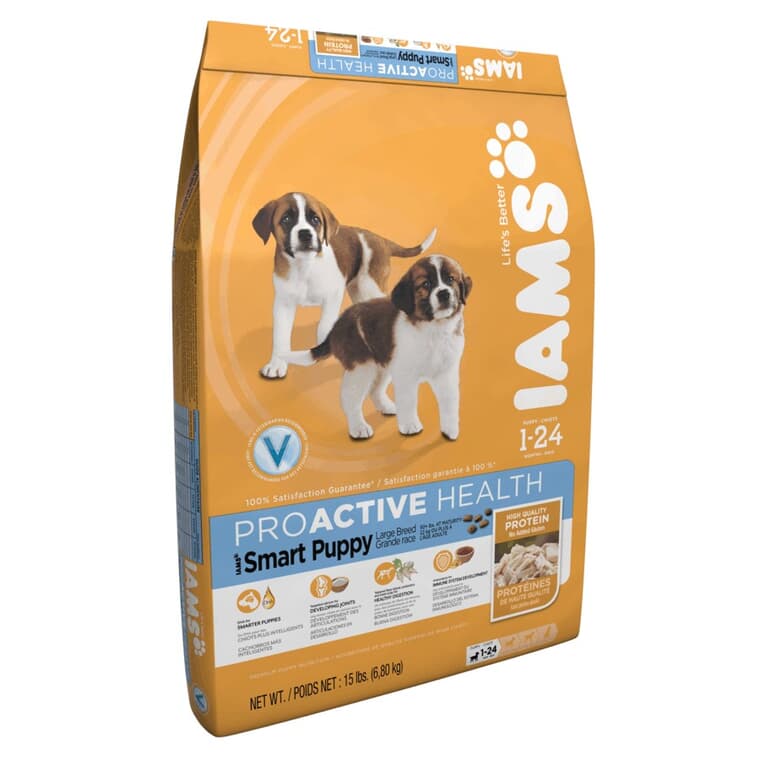 Nourriture sèche pour chiots de grande race Proactive Health Smart Puppy, 6,8 kg