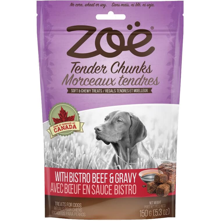 Tender Chunks Soft & Chewy Dog Treats - with Bistro Beef & Gravy, 150 g