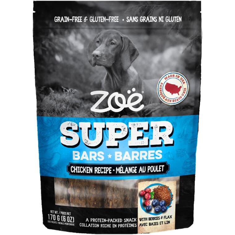 Super Bars Dog Treats - Chicken Recipe, 170 g