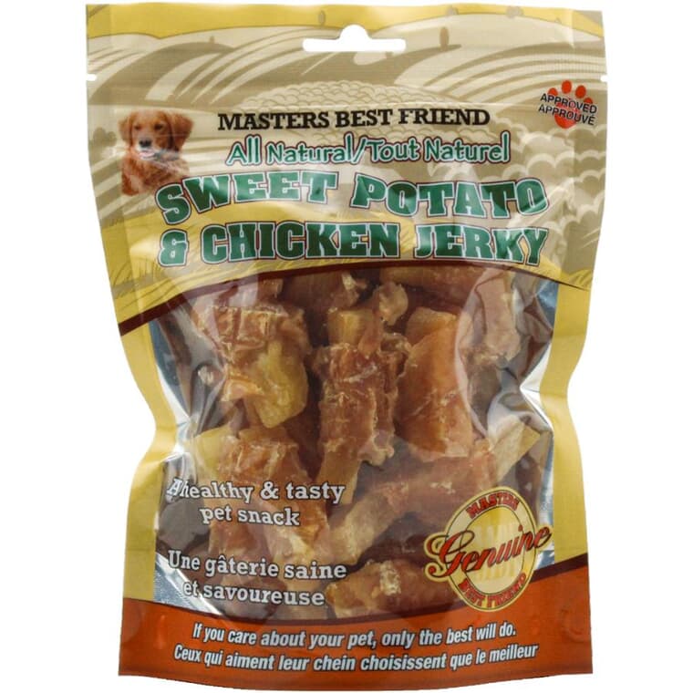 All Natural Dog Treats - Sweet Potato & Chicken Jerky, 227 g