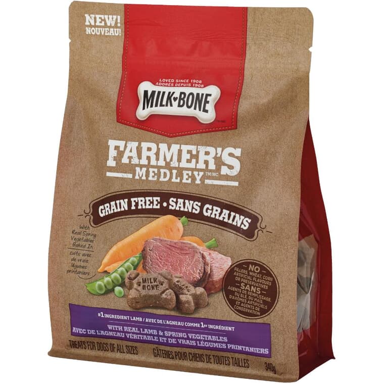 Grain Free Dog Biscuits - Lamb & Vegetable, 340 g