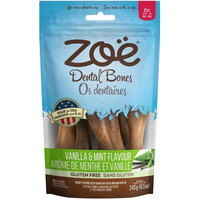 Dental Bones - Vanilla & Mint, 243 g