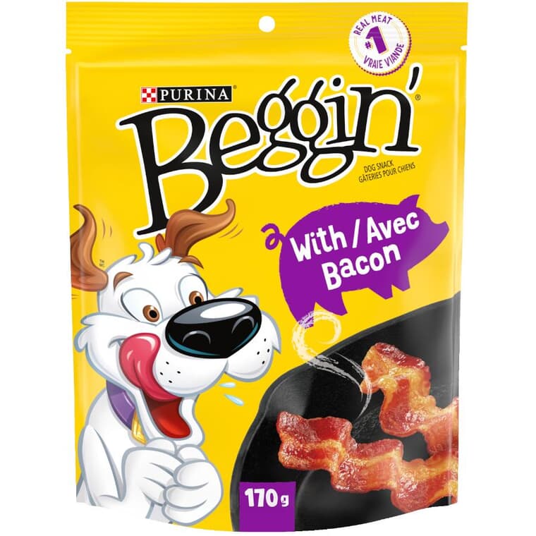 Friandises pour chien Beggin' Original Bacon Beg'n au bacon original, 170 g