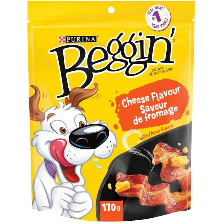 Beggin' Strips Dog Treats - Bacon & Cheese Flavour, 170 g