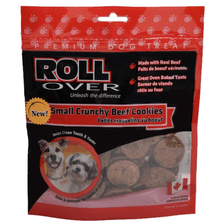 Small Crunchy Beef Cookie Dog Treats - 250 g