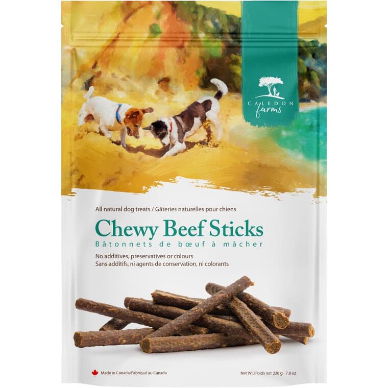 Chewy Beef Strips Dog Treats - 220 g