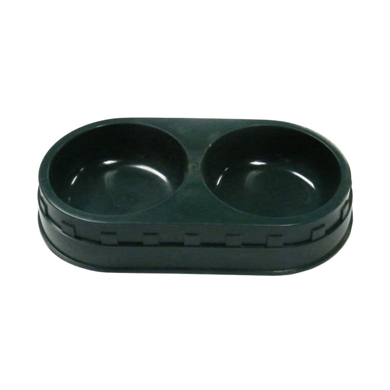 Double Food & Water Pet Dish - Small