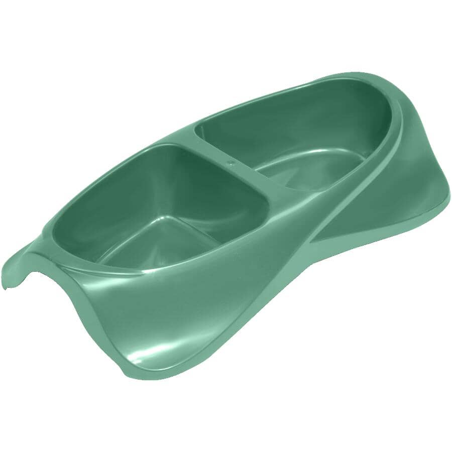 VAN NESS:Double Food & Water Pet Dish - Large, Assorted Colours