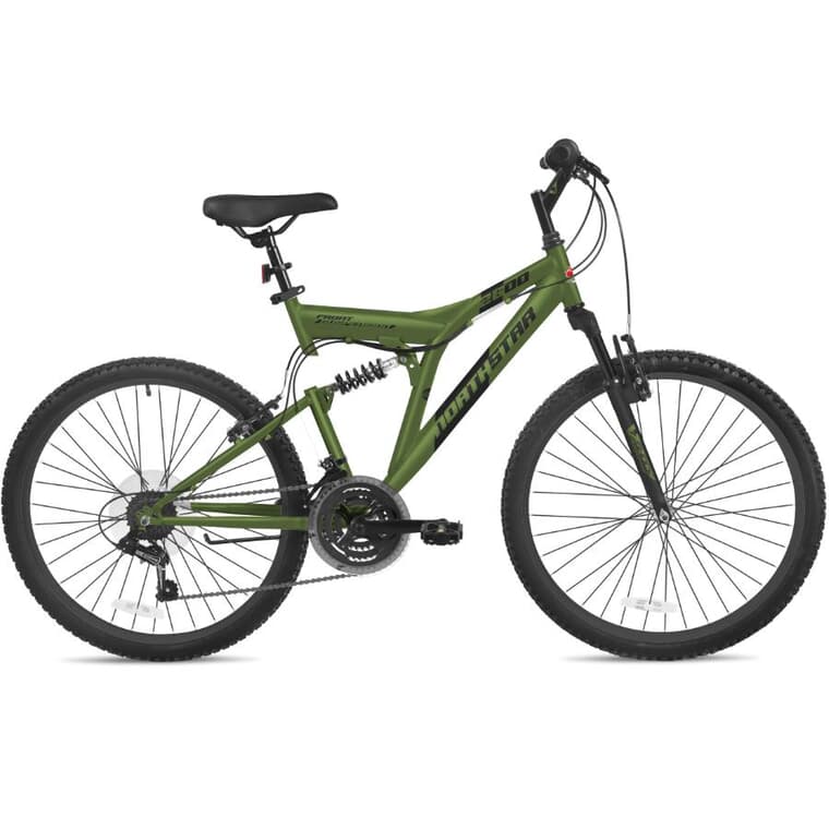 26" North Star Unisex Bike - Green