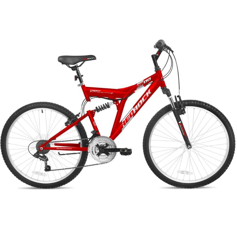 26" Red Rock Unisex Bike - Red