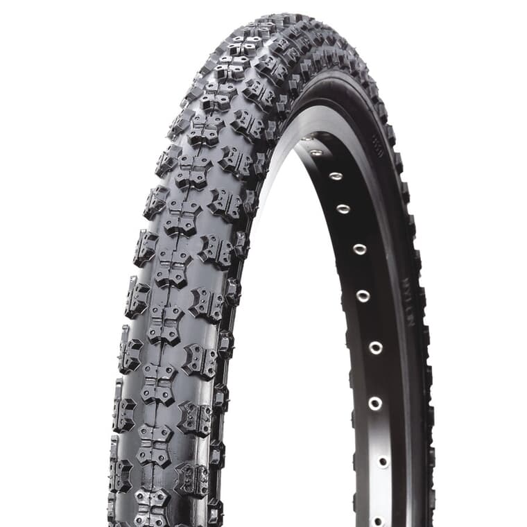 20" x 1.75" Black BMX Bike Tire