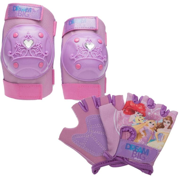 Disney Princess Knee Pad & Glove Set - Pink