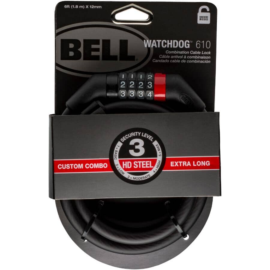 BELL Watch Dog 610 Combination Cable Bike Lock | Home Hardware