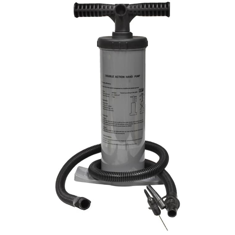 Multi Adapter Double Action Hand Bike Pump