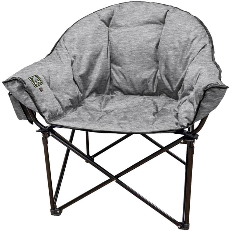 Chaise chauffante Lazy Bear, gris chiné avec sac de transport