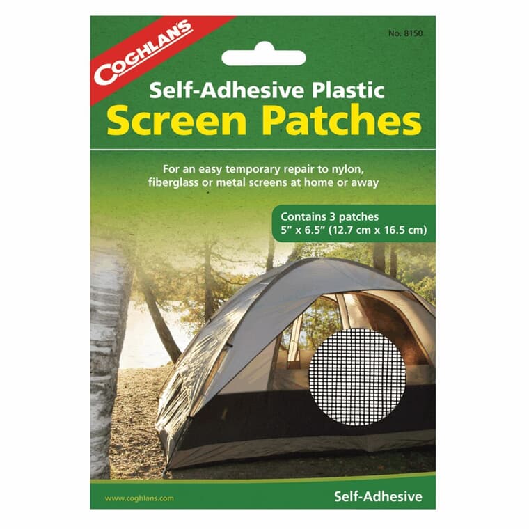3 Piece 5" x 6-1/2" Screen Patches