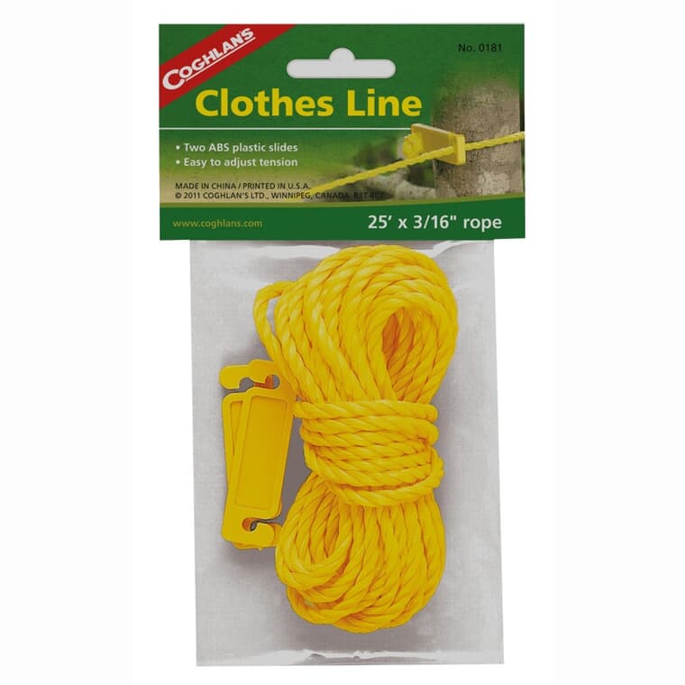 25' Poly Camping Clothesline