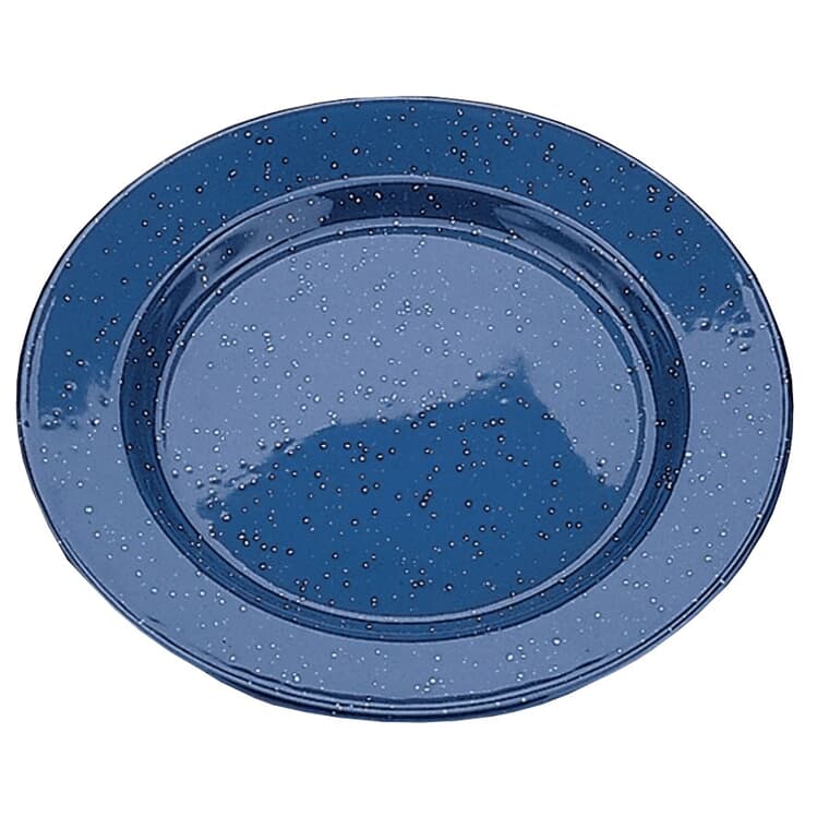10" Blue Melamine Camping Dinner Plate