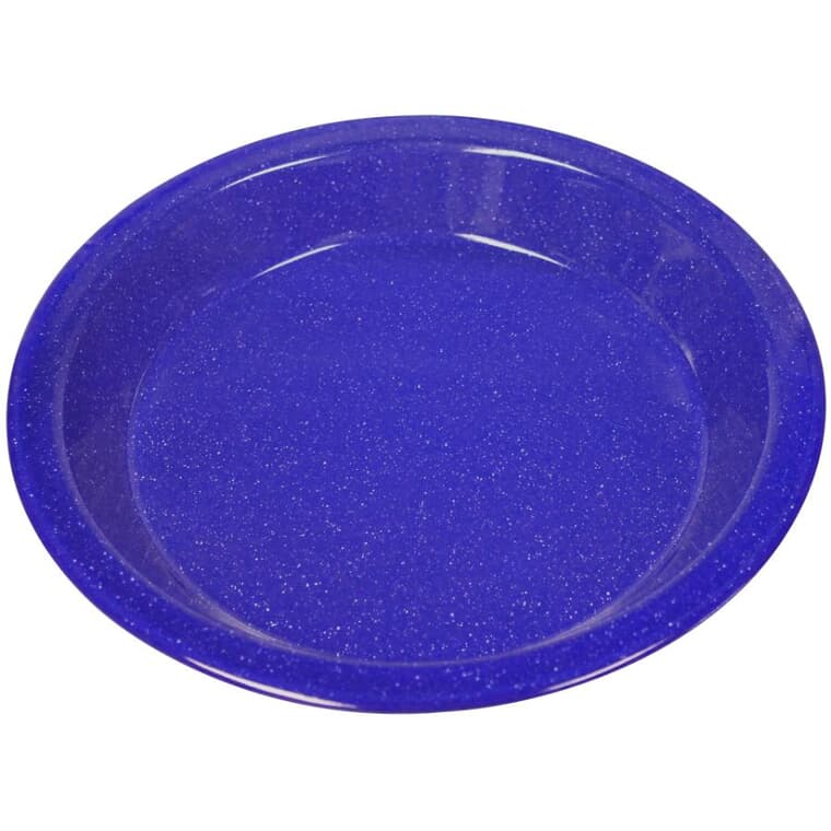 10" Blue Enamel Camping Pie Plate