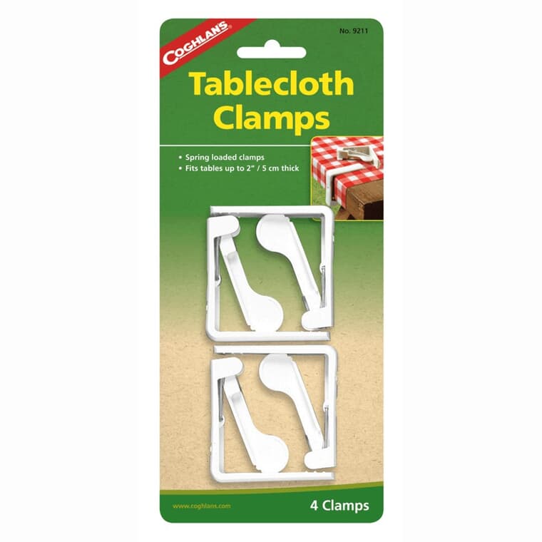 4 Pack Plastic Tablecloth Clamps