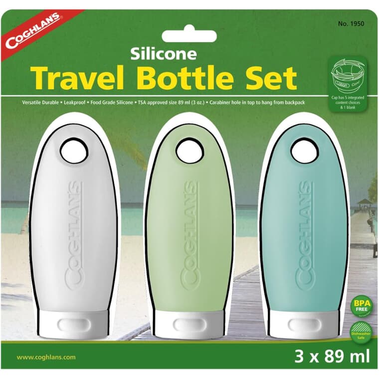 3 Pack Silicone Travel Bottles