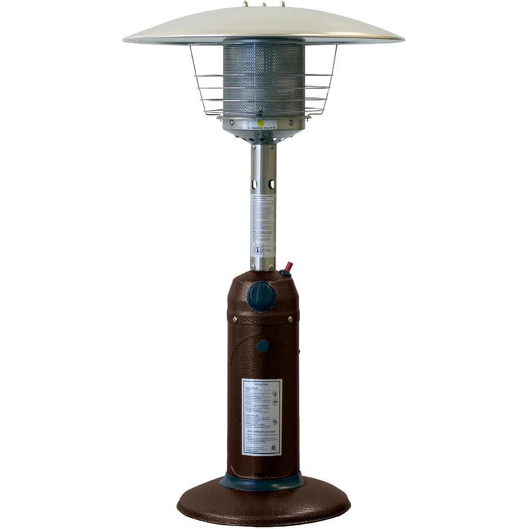 Hammered Bronze Propane Table Top Patio Heater