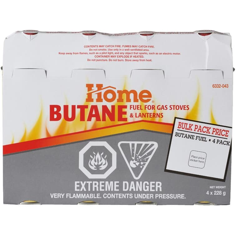 Butane Fuel - 228 g, 4 Pack