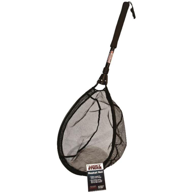 13" x 19" Trout Basket Fishing Net, with Telescopic Handle