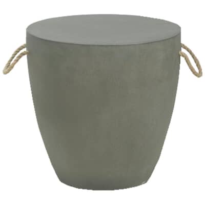 Instyle Outdoor Grey Cement Side Table With Handles Home Hardware - Patio Side Table Home Hardware