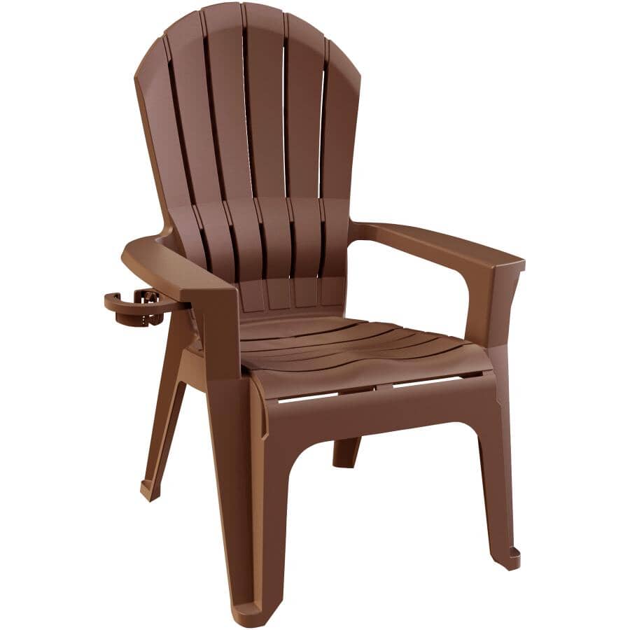brown plastic stackable chairs