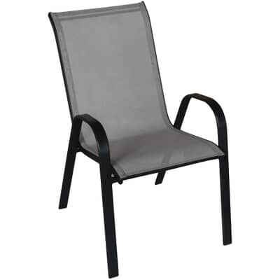 Instyle Outdoor Grey Black Stacking, Stacking Outdoor Chairs