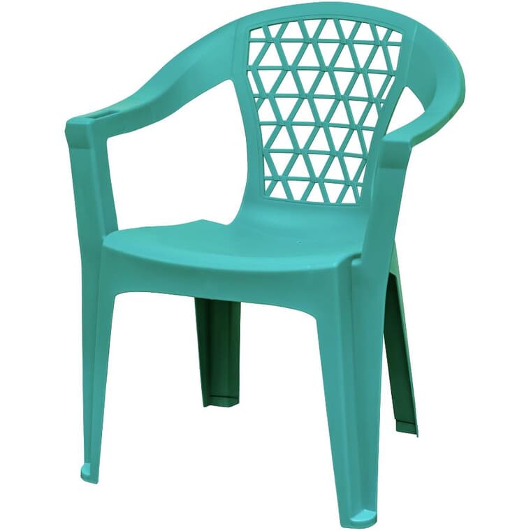 Penza Teal Resin Stacking Chair