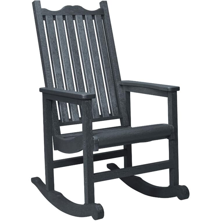 Slate Grey Recycled Plastic Adirondack Rocker Chair