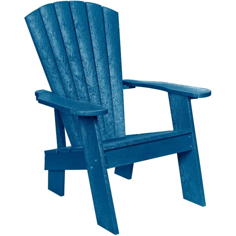 Chaise Adirondack en plastique recyclé, bleu pacifique