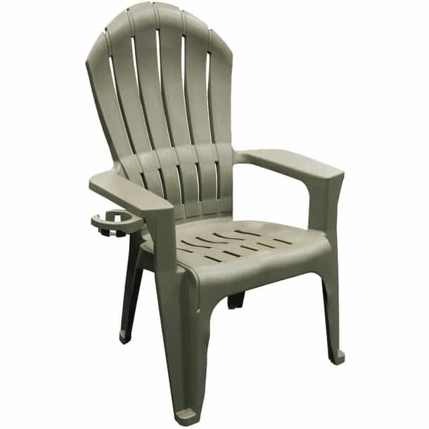 KETER Grey Big Easy Stacking Adirondack Chair Home Hardware