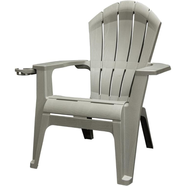 Deluxe Adirondack Chair with Cup Holder - Sharkskin Grey