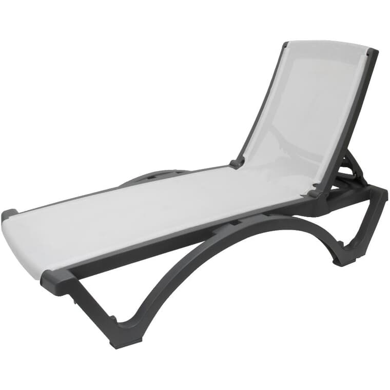 Grey Baja Sling Chaise Lounge